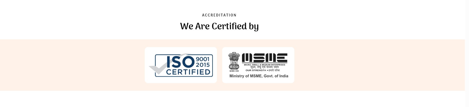 ISO 9001:2015 Certified