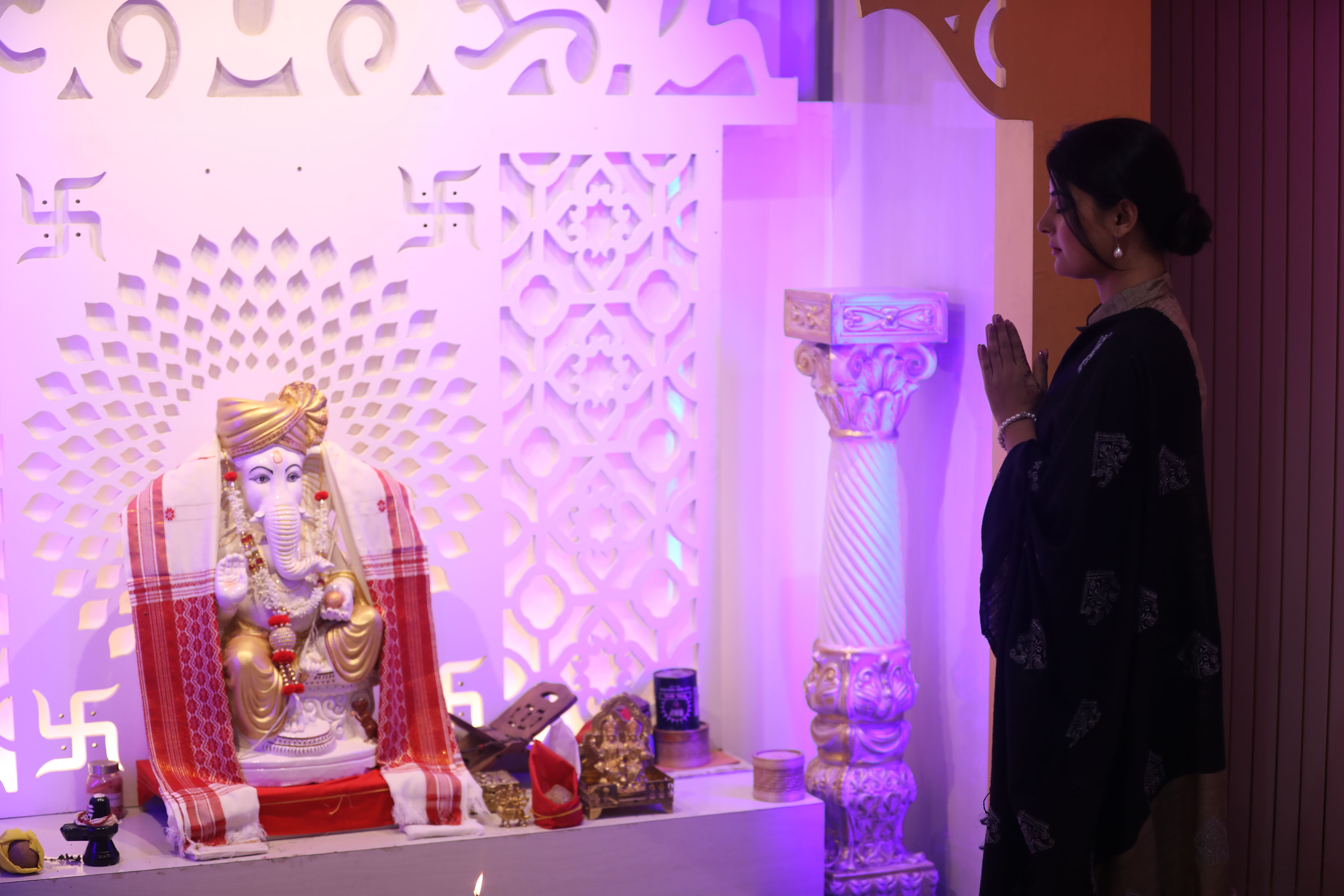 Prayer space at Vikramaditya Centre